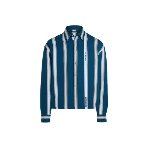 Jacquemus Мужские Синие Рубашки
