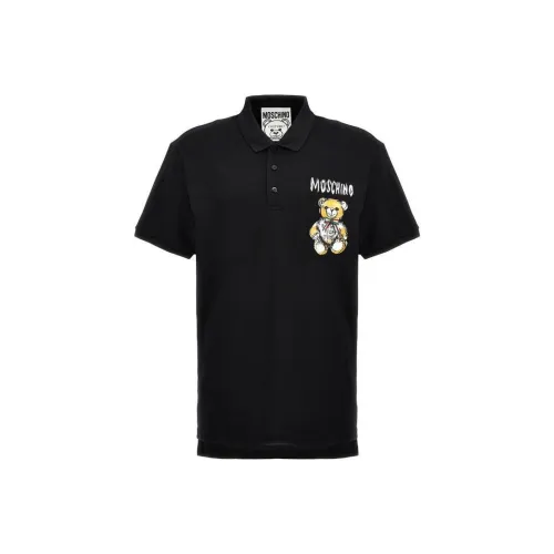 MOSCHINO Поло Мужское Черное