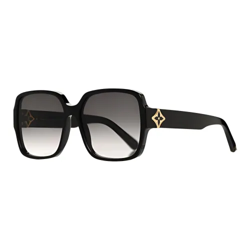 LOUIS VUITTON Квадратные солнцезащитные очки Унисекс Черные