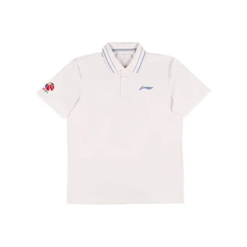 LINING CBA Collection Белая Мужская Поло