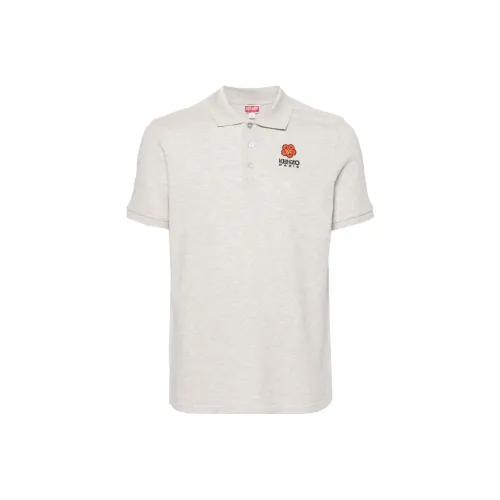 KENZO FW23 Поло Мужское Светло-Серое