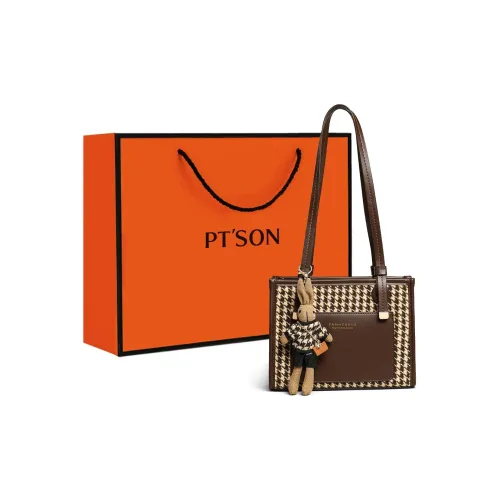 PT'SON Шерстяной с синтетической кожей портативный подмышечный сумка на плечо обычный женский кофе