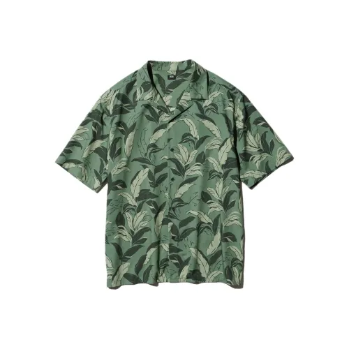 UNIQLO Оливковые Унисекс Рубашки