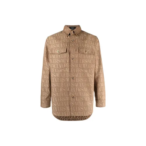 VERSACE Хаки Мужские Рубашки