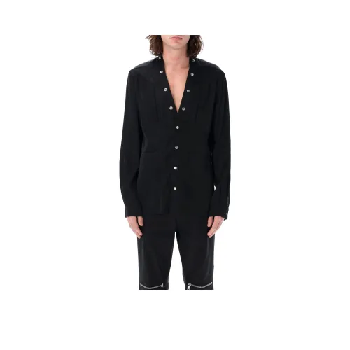 RICK OWENS совместный бренд RO Рубашка Мужская Черная