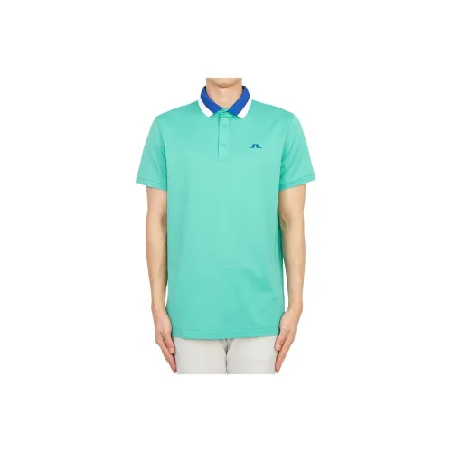 J.Lindeberg Поло Мужское Мятно-Зеленое