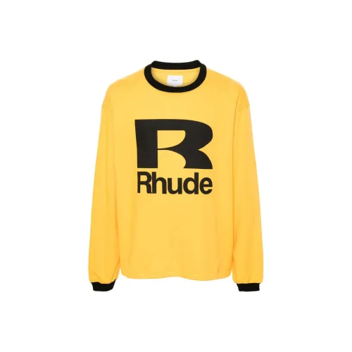RHUDE Желтый Мужской Свитшот