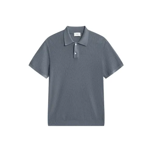 ZIOZIA x TONGQINNANZHUANG Летнее Поло Мужское Серое