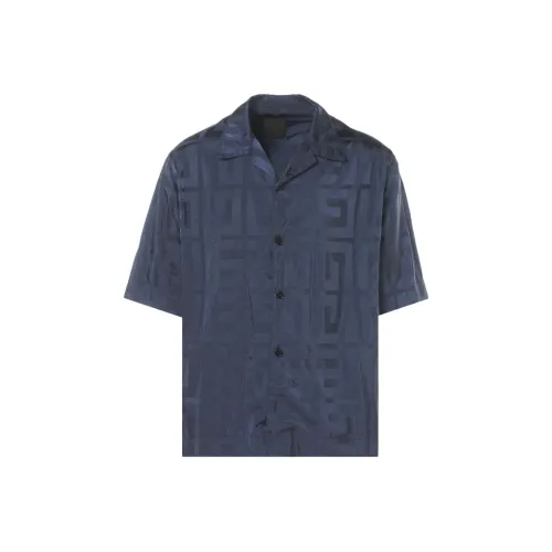 Givenchy SS23 Рубашка Мужская Морской Синий