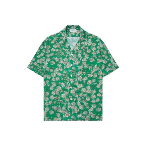 RHUDE Зеленые Мужские Рубашки