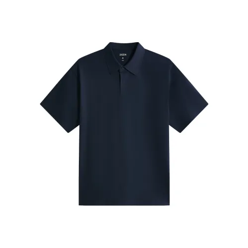 ZIOZIA x TONGQINNANZHUANG Летнее Поло Мужское Темно-синий