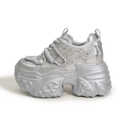 Milan Love Song Дышащий Легкий Увеличение Высоты Низкий Топ Толстая Подошва Кроссовки Женские