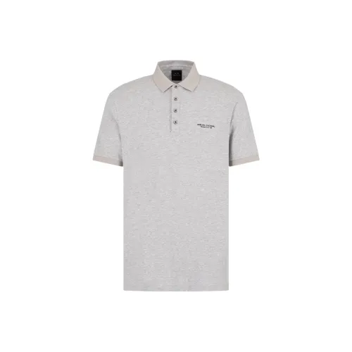 ARMANI EXCHANGEAE Мужская рубашка поло серого цвета