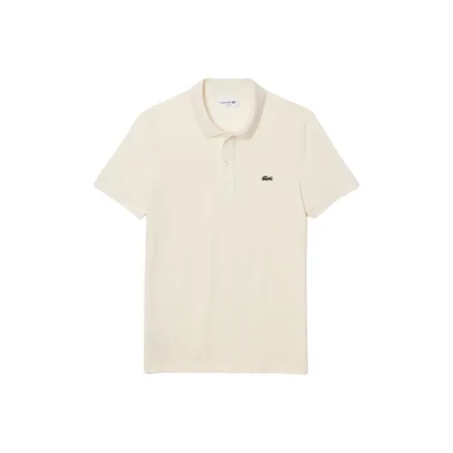LACOSTE Оригинальное L.12,12 Slim Fit Polo Polo Мужское Экрю
