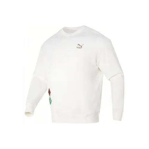 PUMA CNY Year of the Dragon Series Белый Унисекс Толстовки