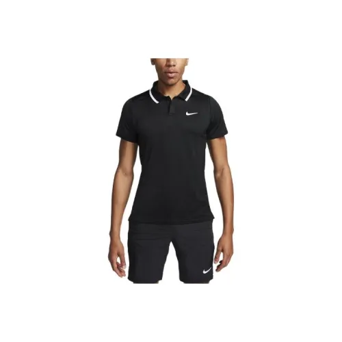 Nike Court Advantage Поло Мужское Черное