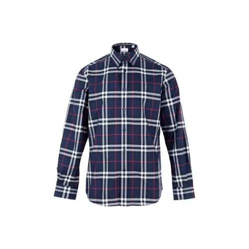 Burberry Мужские Синие Рубашки