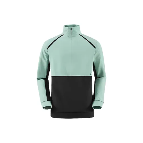 SALOMON SS25 Толстовка Унисекс Морская волна Синий Черный