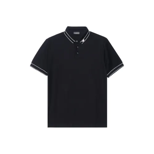 EMPORIO ARMANI Черная мужская поло