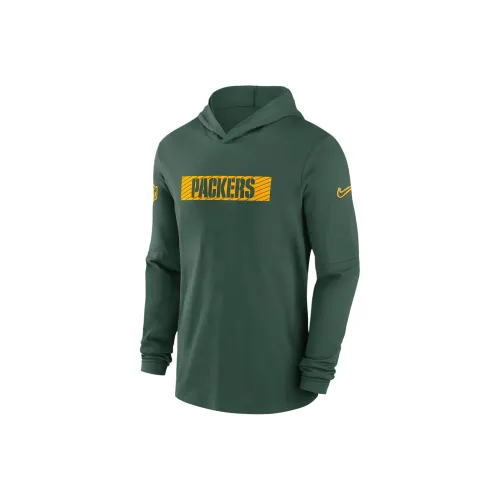 nike NFLDri Форма FW24 Зеленый Bay Packers Sideline Толстовка Мужской Зеленый