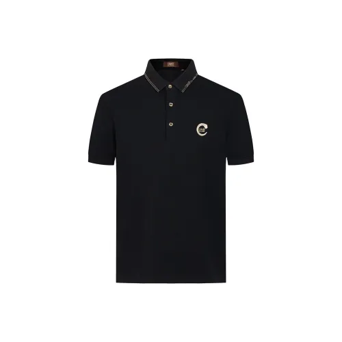 Cavalli Class Поло Мужское Черное