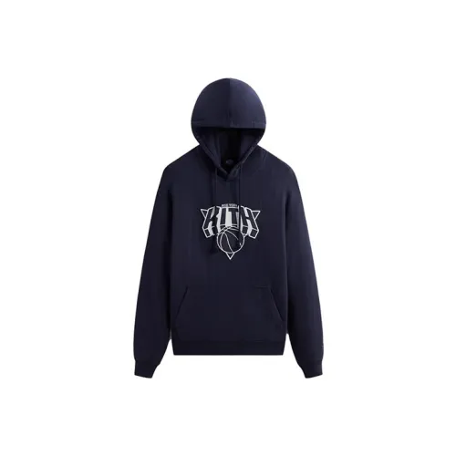 Kith X New York Knicks Co Бренд Темно-синий Унисекс Свитшоты