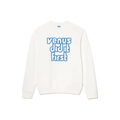 lacoste X Одиннадцать By Venus Co Бренд Белый Унисекс Свитшоты
