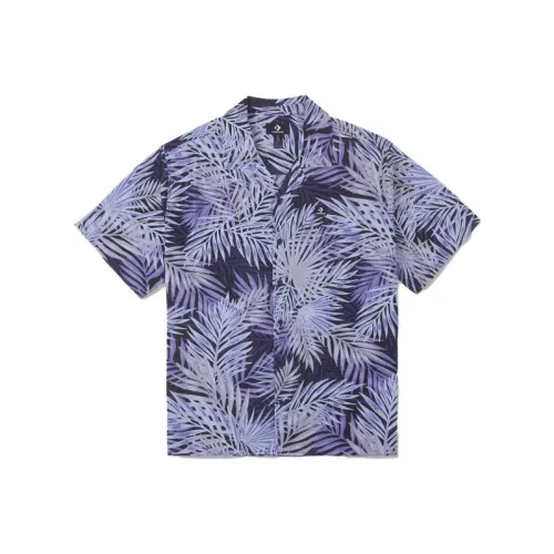 Конверс Plant Print Resort Рубашка Мужская Синяя