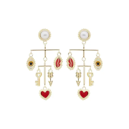 LES NEREIDES Золотой Покрытый Серьги из лата Женские Золотой