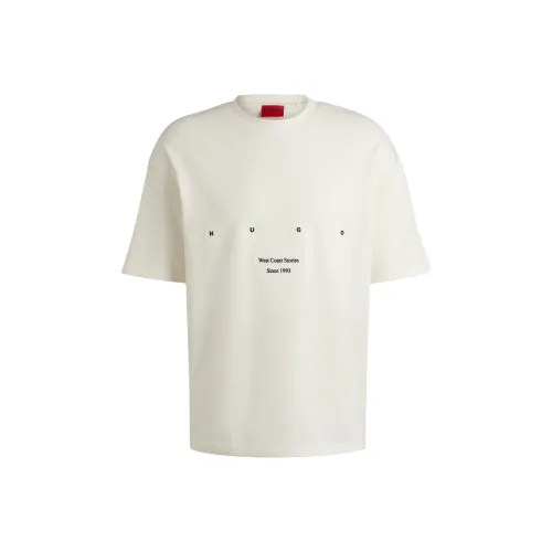 Hugo Boss Белая Мужская T-Рубашка