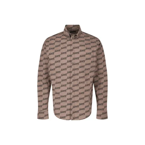 Balenciaga Коричневые Мужские Рубашки