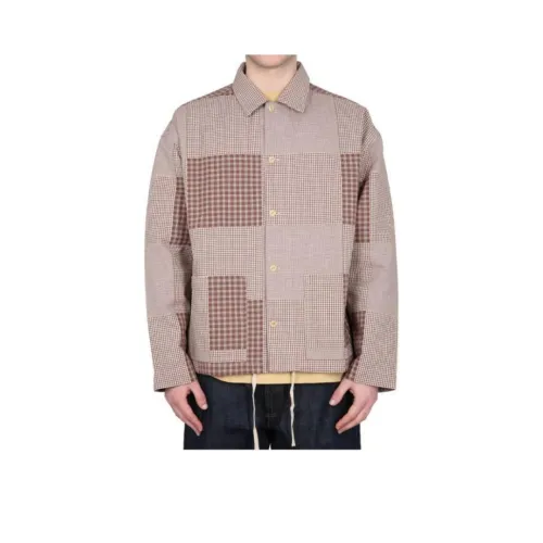 YMC Коричневые Мужские Рубашки