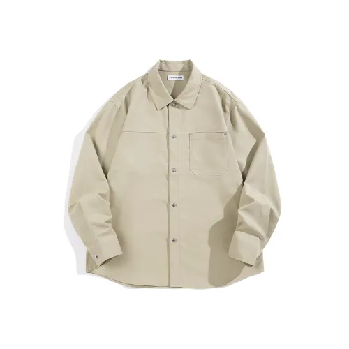 PEACEBIRD MEN Серый Зеленый 1 Мужская Рубашка