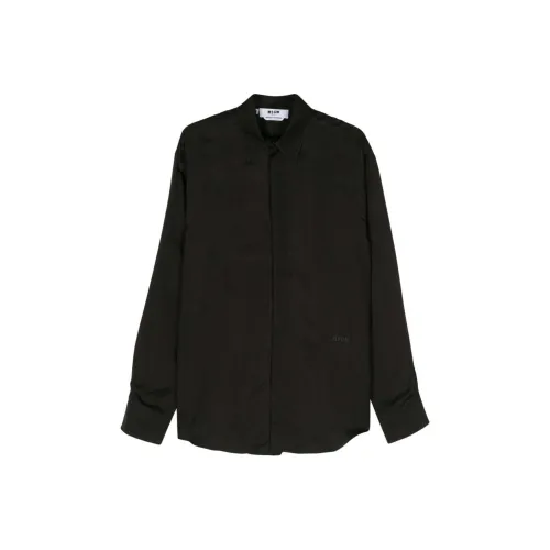 MSGM Черные Мужские Рубашки