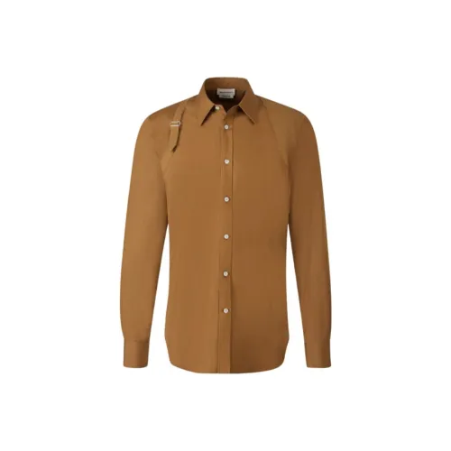 Alexander McQueen Рубашка Мужская Карамель