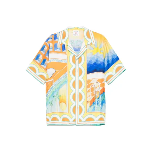 CASABLANCA SS25 Рубашка Мужская Мед Цитрусово-оранжевый