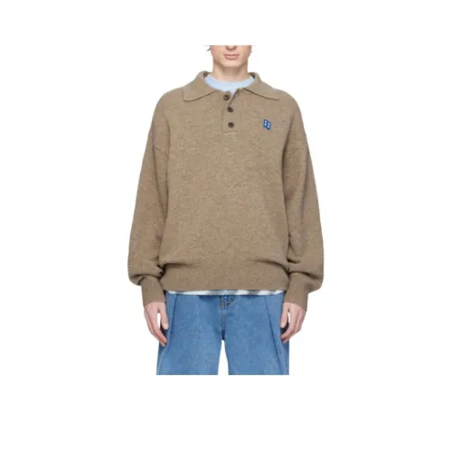 Ader Error Поло Мужское Коричневое