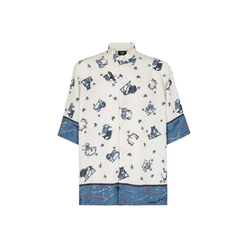 Fendi Белые Мужские Рубашки