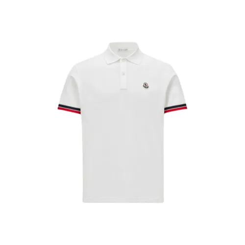 MONCLER SS25 Белая Мужская Рубашка Поло