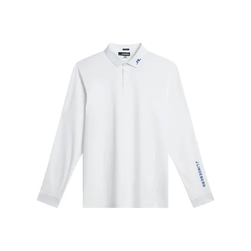 J.Lindeberg Tour Tech Long Sleeve Polo Мужской Белый