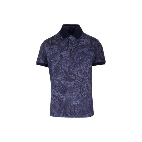 ETRO Синий Мужская Поло