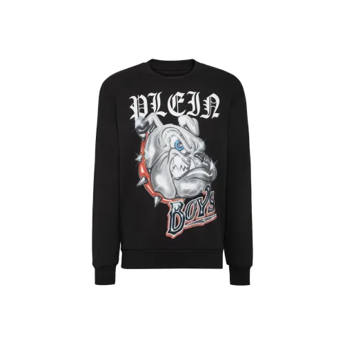 PHILIPP PLEIN Мужские черные свитшоты
