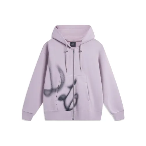 LINING Wade Collection Толстовка Унисекс Ink Серый Фиолетовый