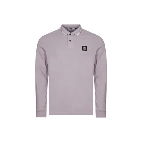 STONE ISLAND Мужская фиолетовая поло