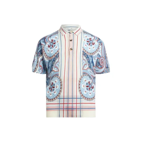 ETRO Синий Мужская Поло