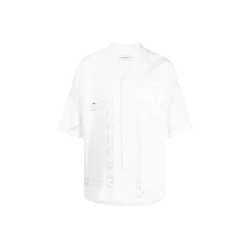 Marine Serre Белый Мужской Рубашки