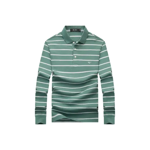 SEPTWOLVES Поло Мужское Горох Зеленый