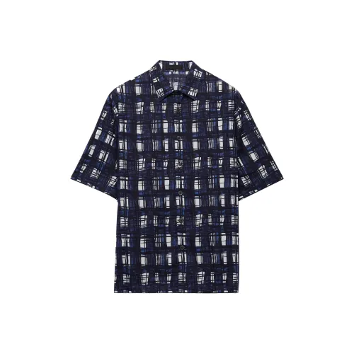 PRADA Мужские Синие Рубашки