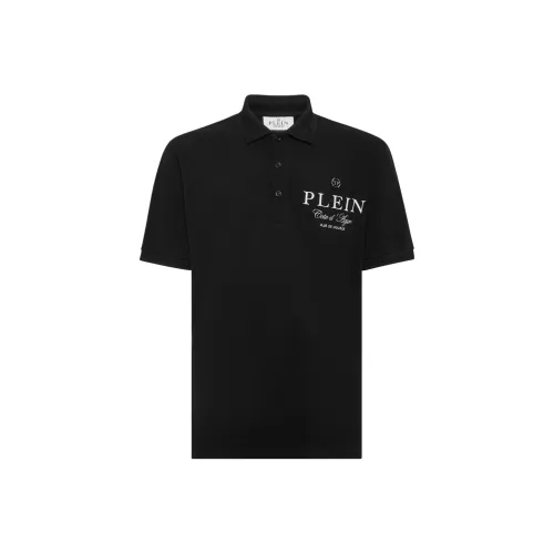 PHILIPP PLEIN Мужская черная поло рубашка