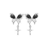 Бабочка, искра, серьги-гвоздики